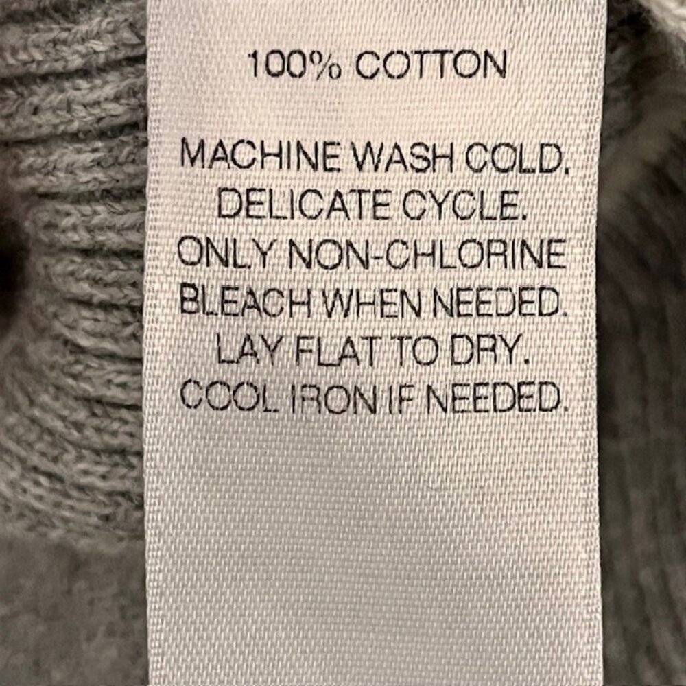 Vineyard Vines 1/4 Zip Stripe Knit Sweater - Aqua/Gray Stripe - XL - Picture 9 of 10